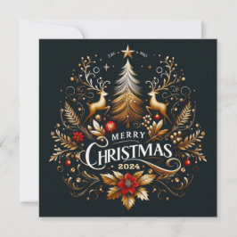 Feliz Navidad Tarjetas de felicitación Diseño mági