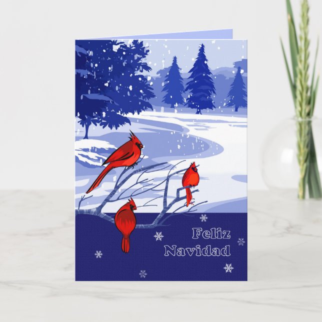 Feliz Navidad. Tarjetas de navidad en español (Anverso)