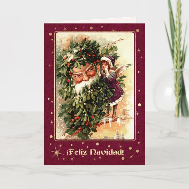Feliz Navidad. Tarjetas de navidad en español (Anverso)