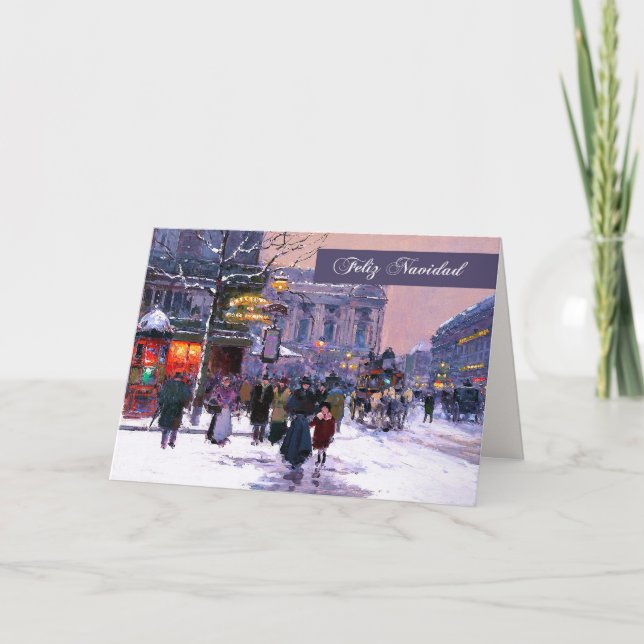 Feliz Navidad. Tarjetas de navidad en español (Anverso)