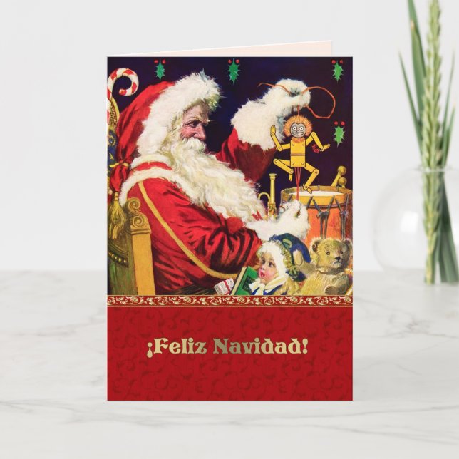 Feliz Navidad. Tarjetas de navidad en español (Anverso)