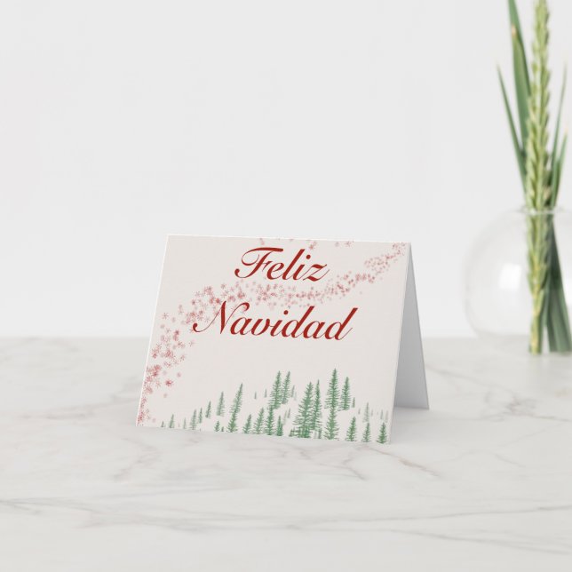 Feliz Navidad, tarjetas de notas navideñas (Anverso)