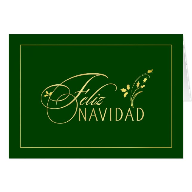 Feliz Navidad - tarjetas españoles - tarjetas del (Anverso (Horizontal))