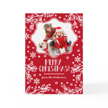 Feliz Navidad. Tarjetas fotográficas de Navidad pa