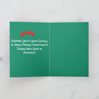 Feliz Navidad Tarjetas plegadas verdes