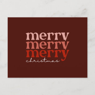 Feliz Navidad Texto Saludo Rojo