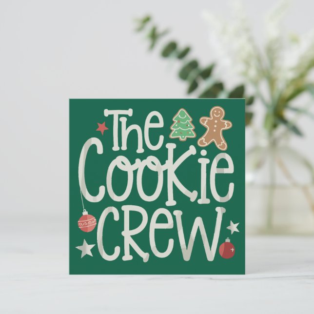 Feliz Navidad The Cookie Crew Navidad Coincidente (Anverso de pie)
