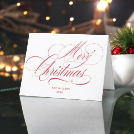 Feliz Navidad Tipografía Roja