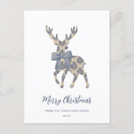 Feliz Navidad Toile Azul