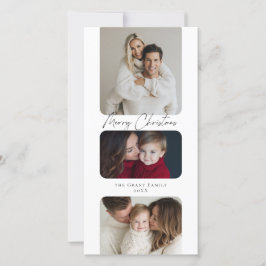 Feliz Navidad tres foto vacaciones 