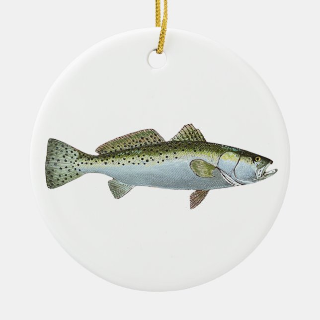 Feliz Navidad: trucha de mar espinosa. Ornamento (Frente)