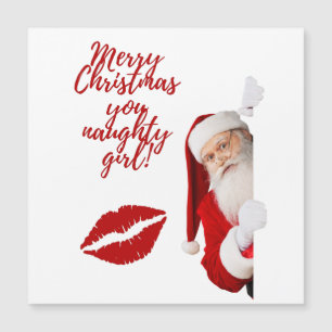 Feliz Navidad tu traviesa chica Funny Santa Holid