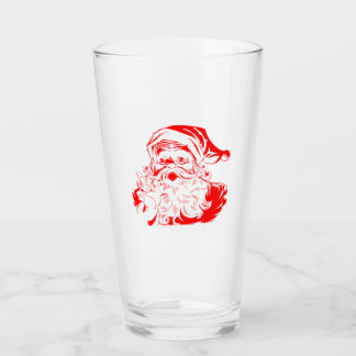 Feliz Navidad - Tumblers de vidrio Santa Clau