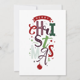 Feliz Navidad Typografía No Navidad