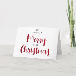 Feliz Navidad Un Poco Alegre 5" x 7" 