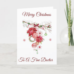 FELIZ NAVIDAD *UNA TARJETA DE FESTIVIDAD DE MÉDICO