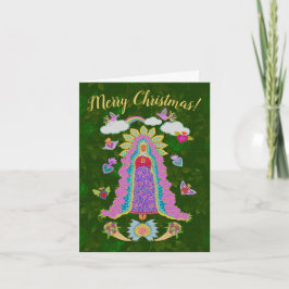 Feliz Navidad Verde Nuestra Señora de Guadalupe