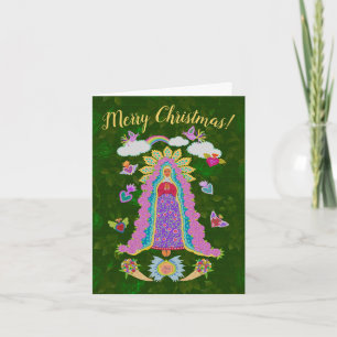 Feliz Navidad Verde Nuestra Señora de Guadalupe