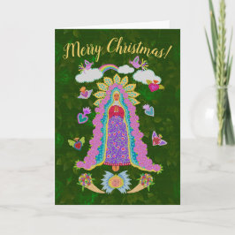 Feliz Navidad Verde Nuestra Señora de Guadalupe
