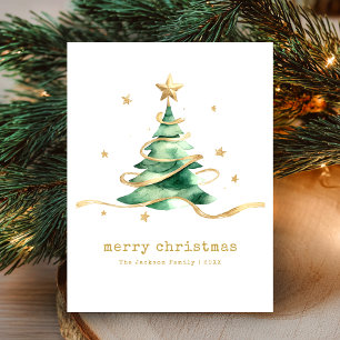 Feliz Navidad Verde Oro
