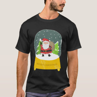 Feliz Navidad Vibes a la camiseta con Santa