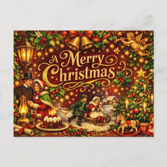 Feliz Navidad Victoriana Vacaciones  (Anverso)