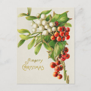 Feliz navidad vintage cereza