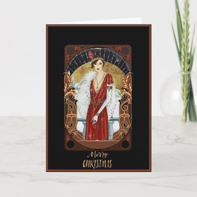 Feliz Navidad Vintage Lady Vintage (Anverso)