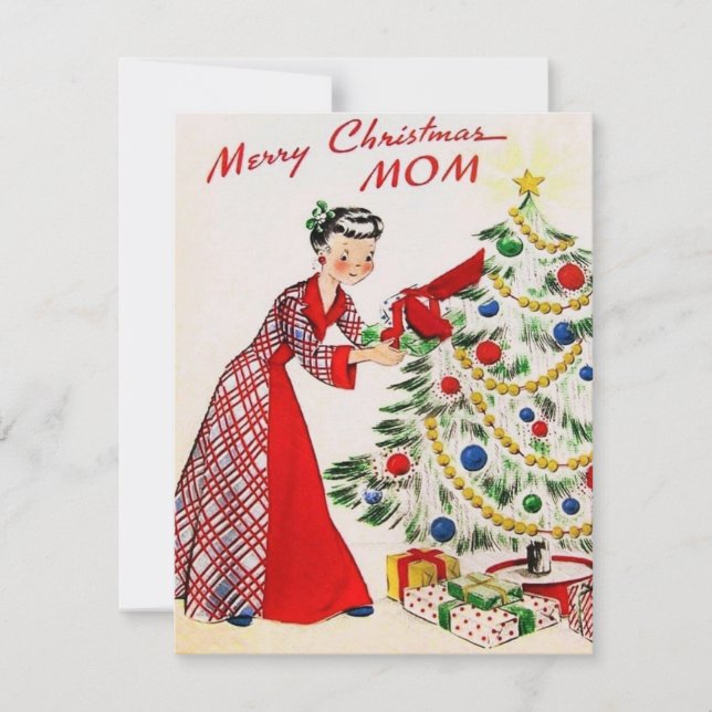 Feliz Navidad Vintage Mamá (Anverso)