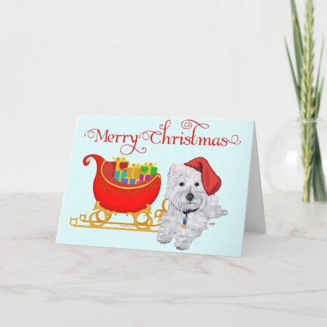 Feliz Navidad Westie (Anverso)
