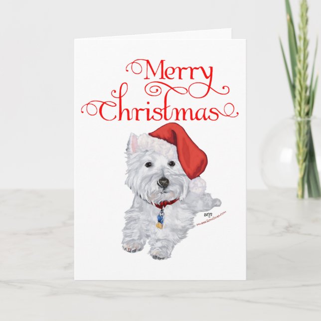 Feliz Navidad Westie (Anverso)