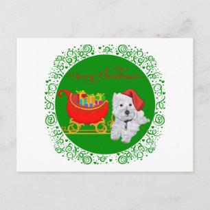 Feliz Navidad Westie con Trineo
