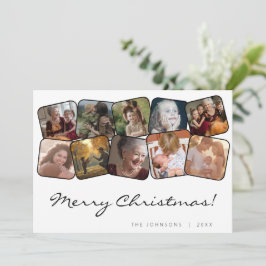 Feliz Navidad Whit Black 10 Collage de fotos