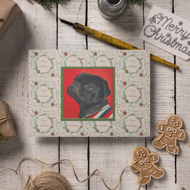 Feliz Navidad Woodland Evergreen Wreath (Subido por el creador)