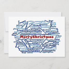 Feliz Navidad - Word Cloud - Tarjeta de felicitaci