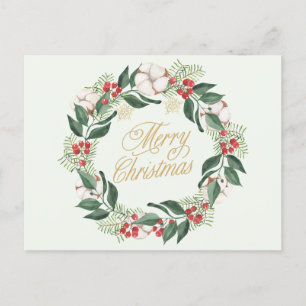 Feliz Navidad Wreath con Berries