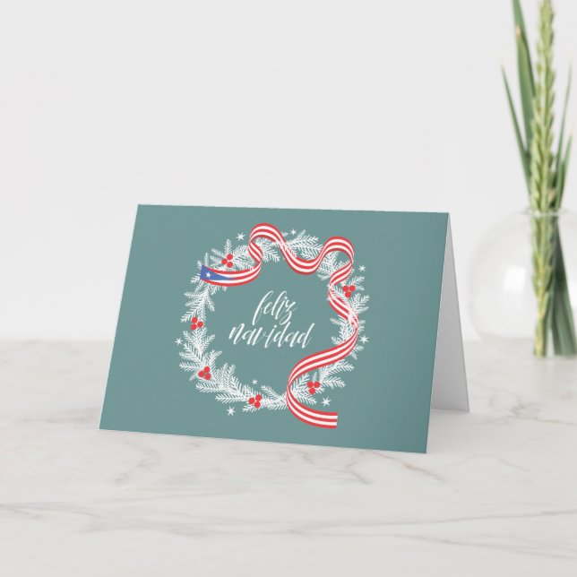 Feliz Navidad Wreath Flat (Anverso)
