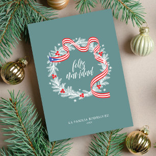 Feliz Navidad Wreath Flat