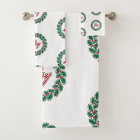 Feliz Navidad Wreath: Patrón de alegría