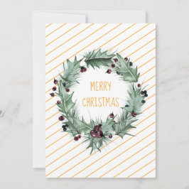 Feliz Navidad Wreath Wreath Yellow Stripe