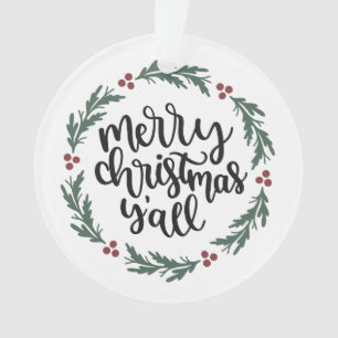 Feliz Navidad y adorno navideño