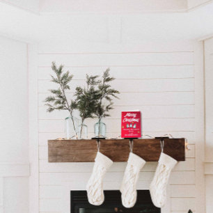 Feliz Navidad y añada el nombre de su hijo a la ab