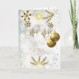 ¡Feliz Navidad y Año Nuevo! 20XX Gold Luxury