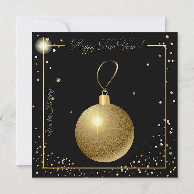 ¡Feliz Navidad y Año Nuevo! 20XX Gold Luxury (Anverso)