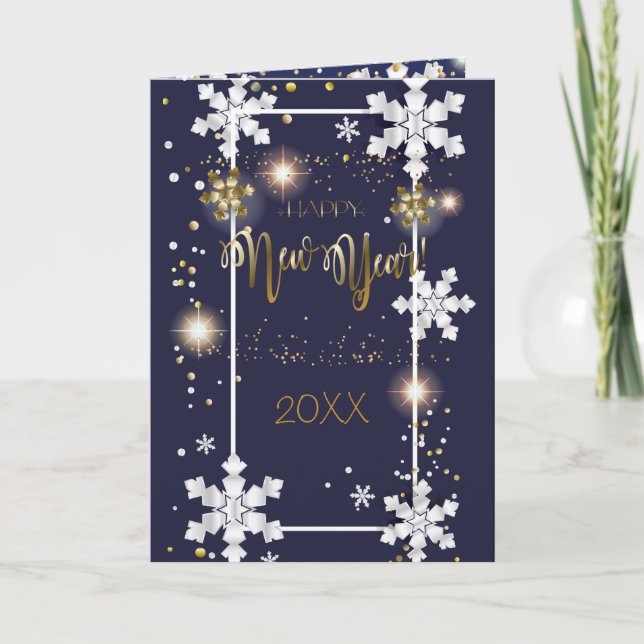 ¡Feliz Navidad y Año Nuevo! 20XX Gold Luxury (Anverso)