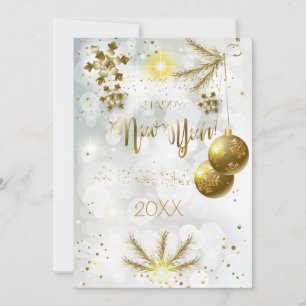 ¡Feliz Navidad y Año Nuevo! 20XX Lujo Dorado
