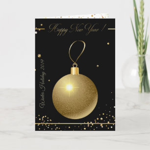 ¡Feliz Navidad y Año Nuevo! 20XX Oro Lujo