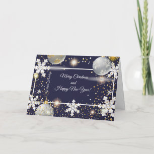 ¡Feliz Navidad y Año Nuevo! 20XX Silver Luxury