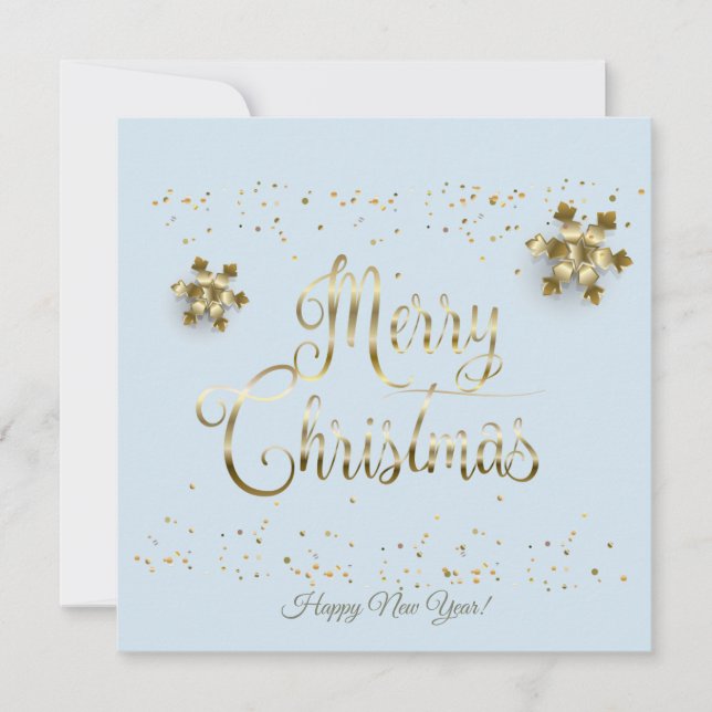 ¡Feliz Navidad y Año Nuevo! Gold Luxury 2022 (Anverso)
