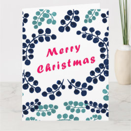 Feliz Navidad y Berries con tarjeta de felicitació